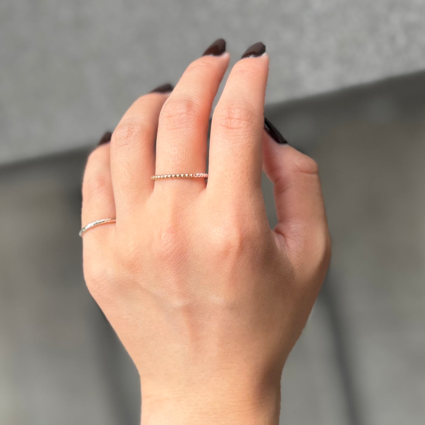 Silver925×brass plain ring 14