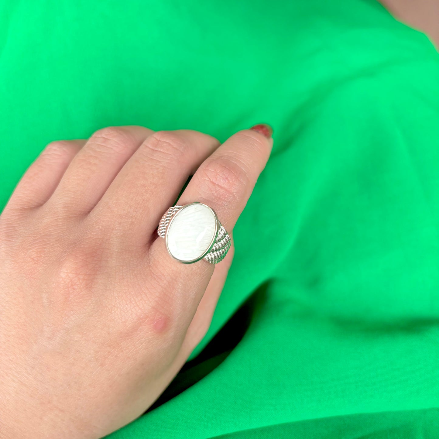 Silver925 design ring 67