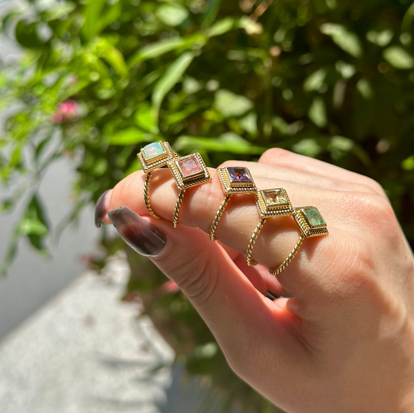 Brass petit ring 12