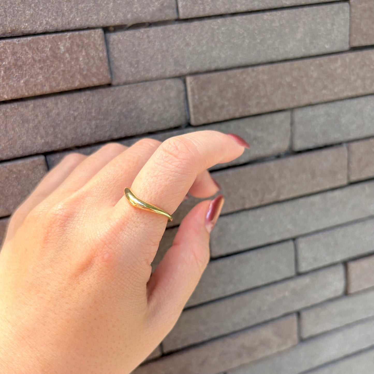 Brass plain ring 22