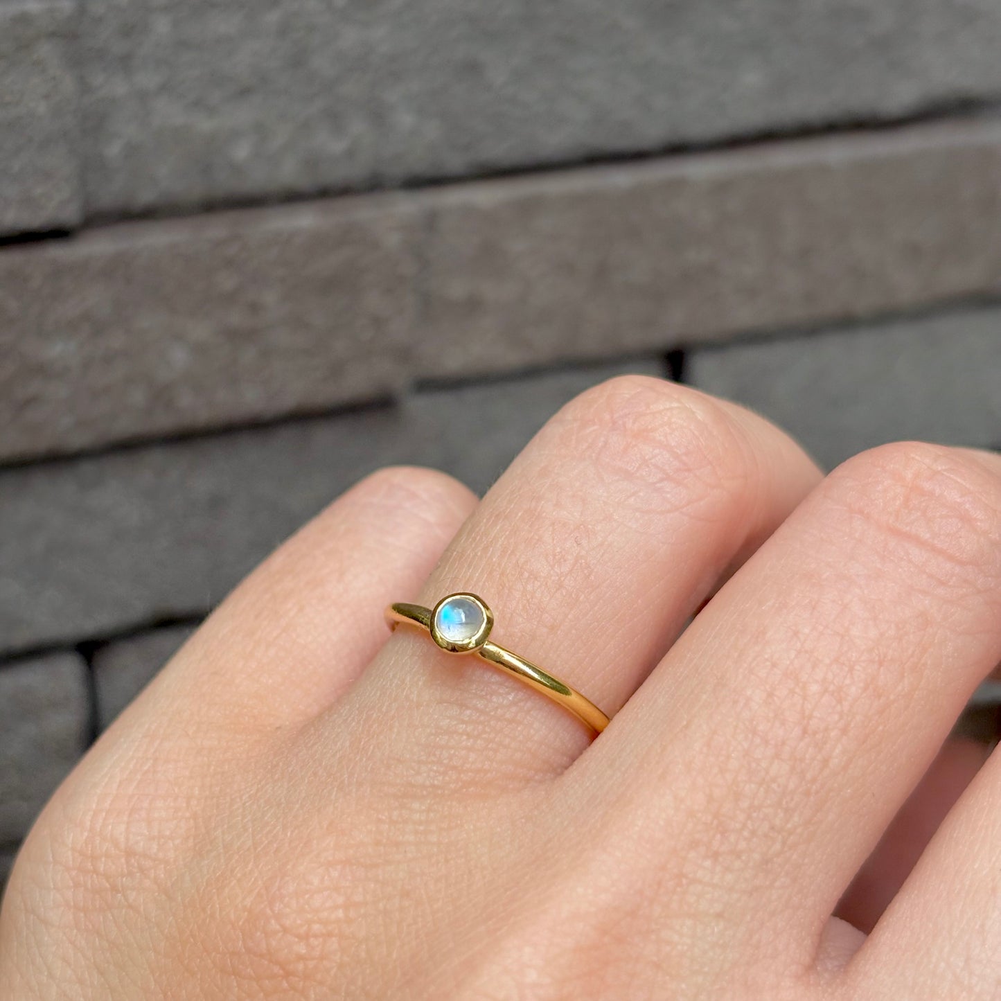 Brass petit ring 9