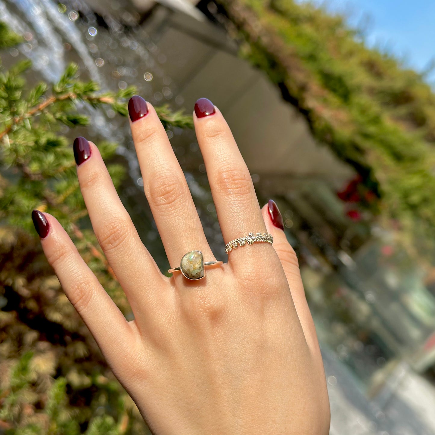 Silver925 1stone ring 24