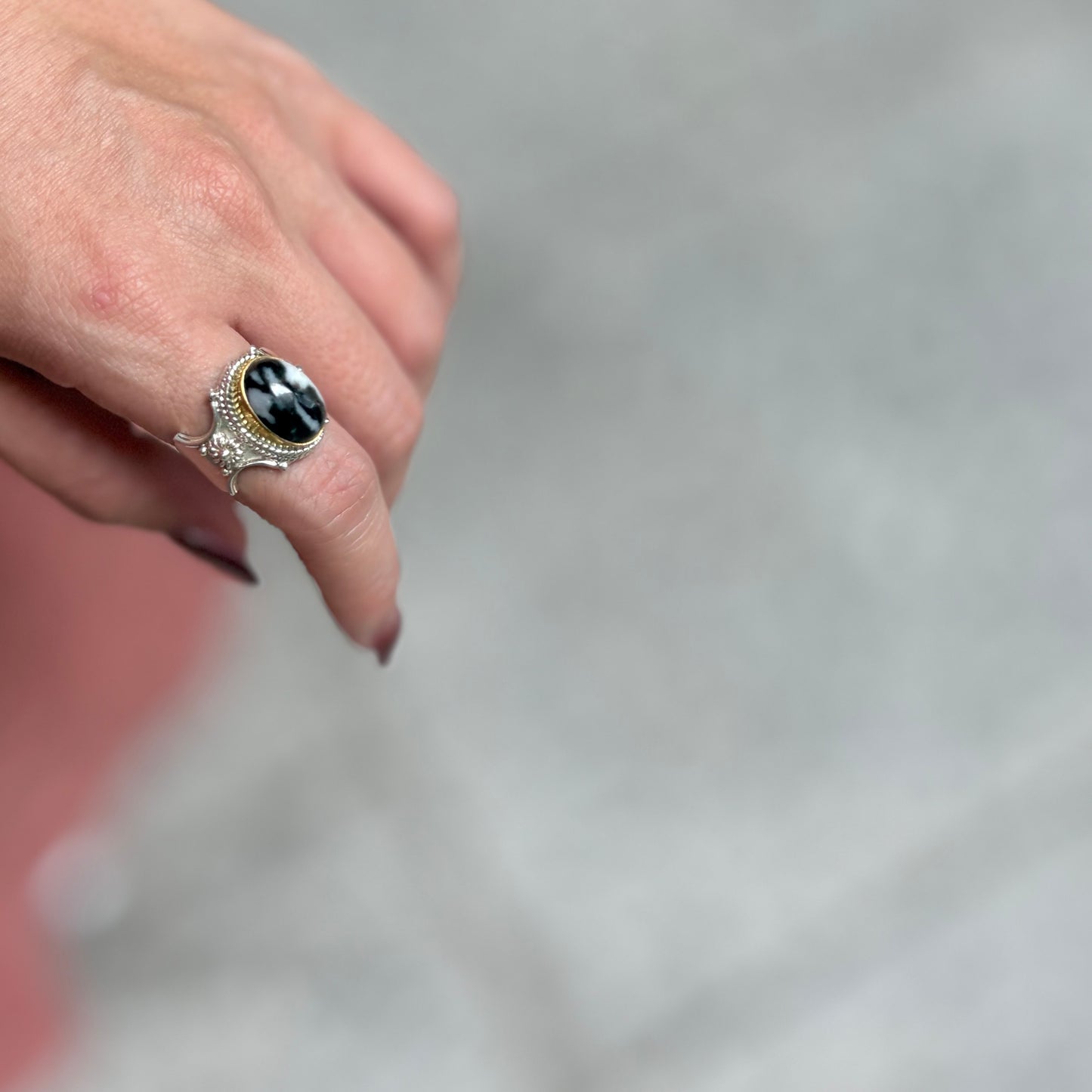 Connect ring〈 Black & White 〉