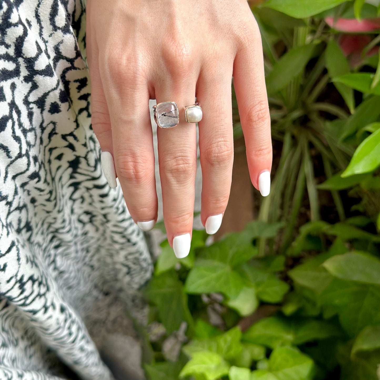 Silver925 2stone ring 12
