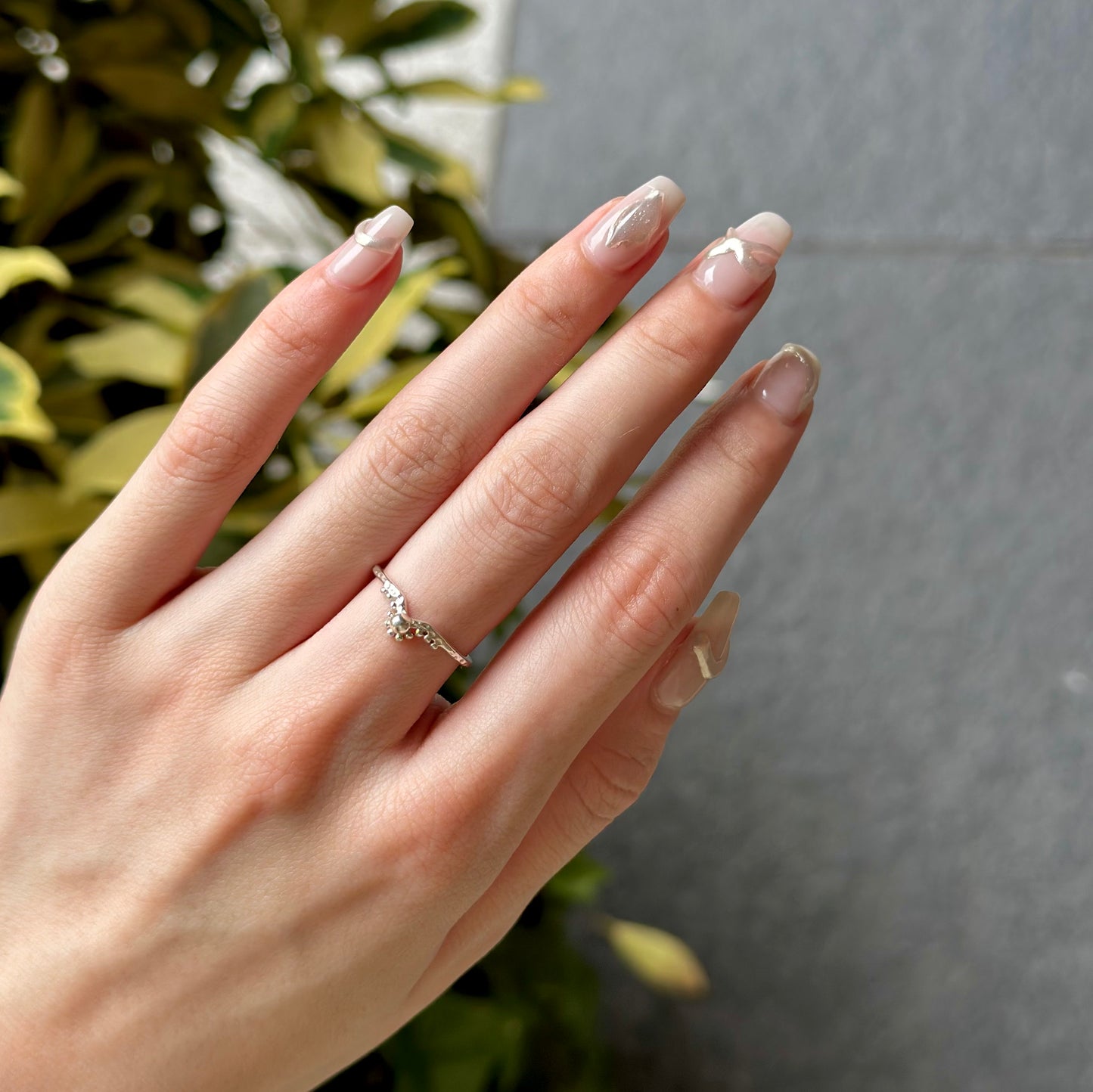 Silver925 plain ring 59