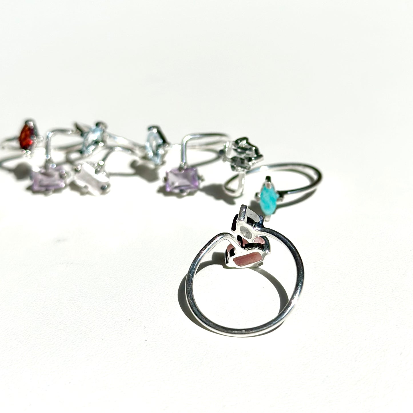 Silver925 2stone ring 16