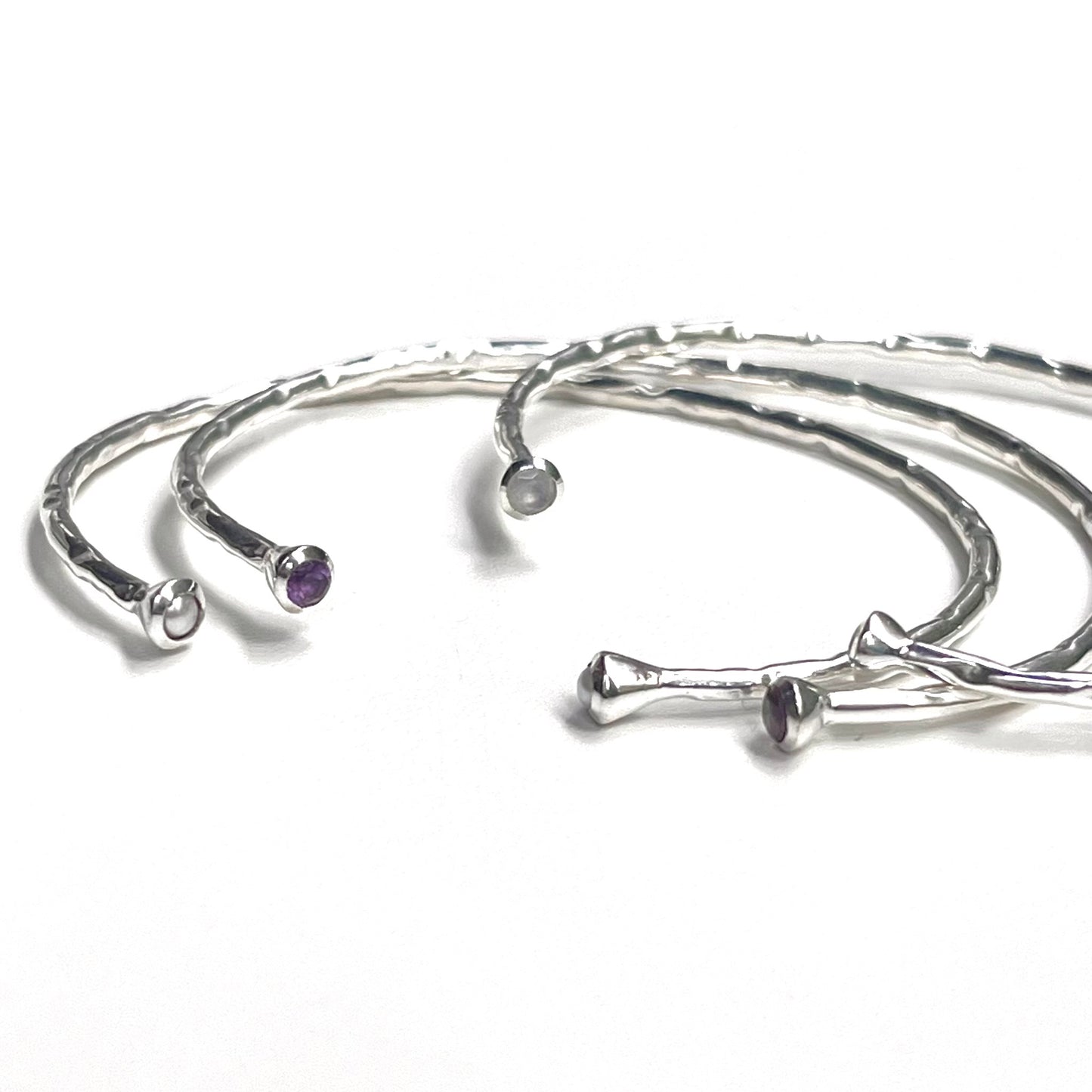 Silver925 2stone bangle