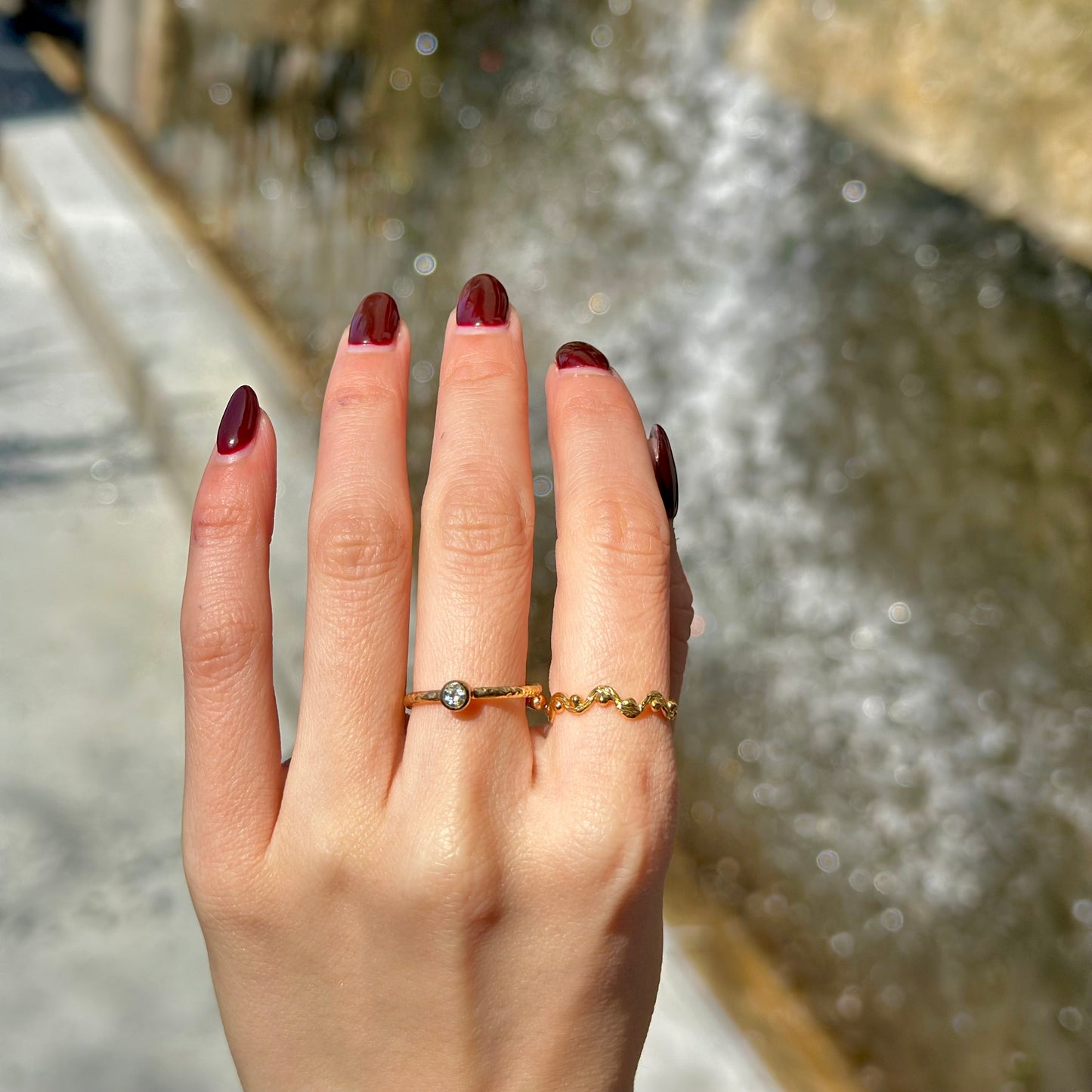 Brass petit ring 53