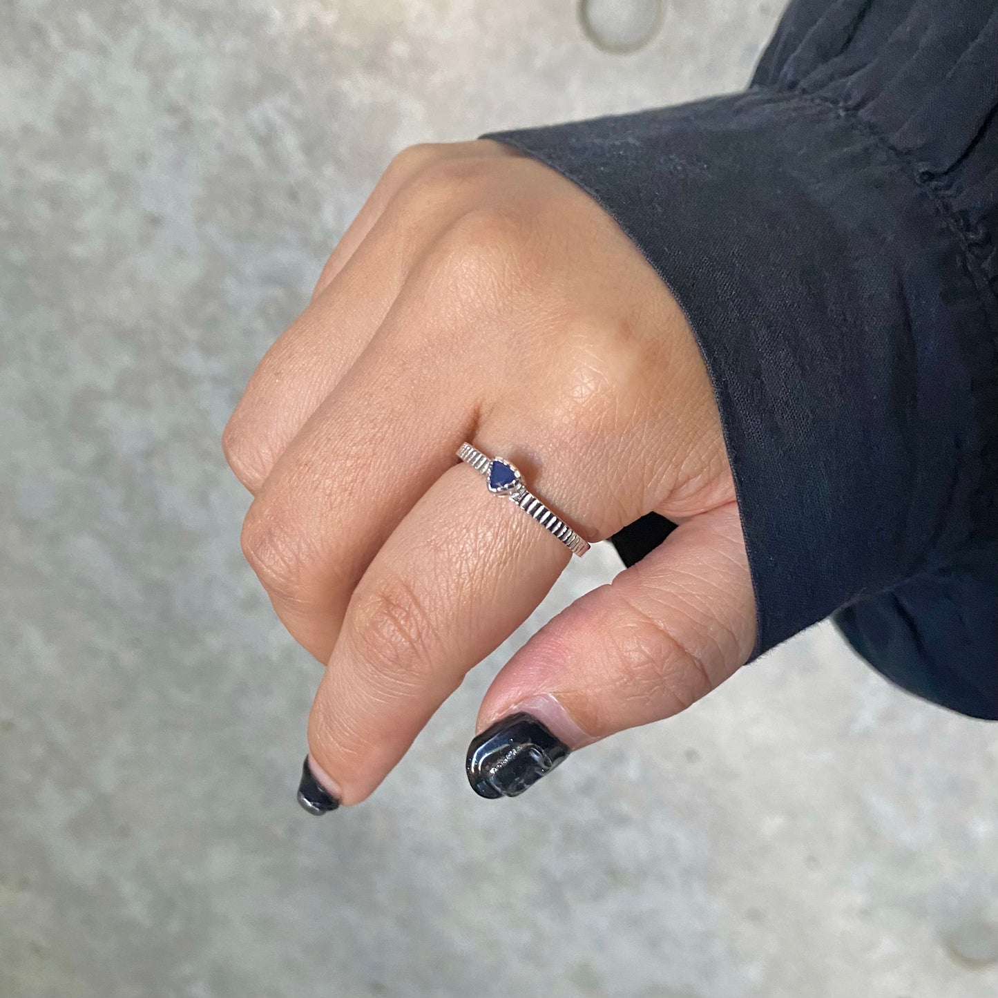 Silver925 petit ring〈triangle〉