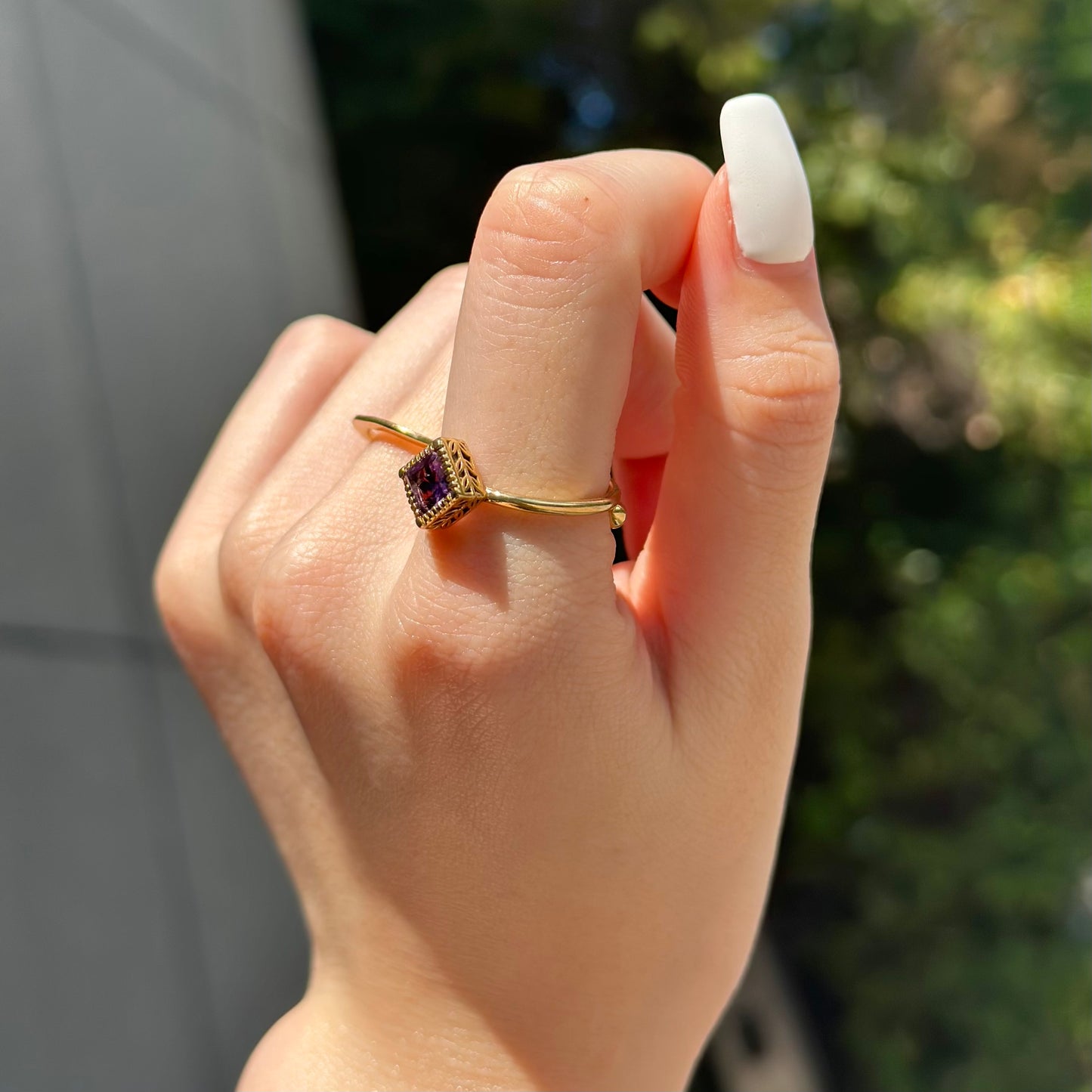Brass petit ring 8