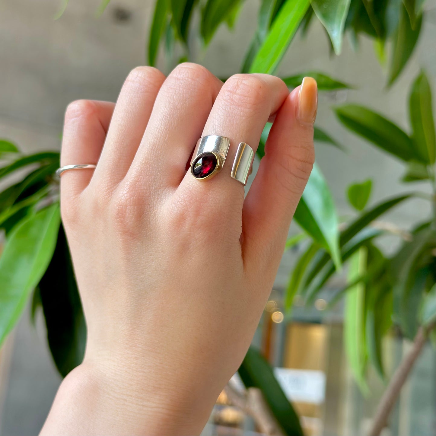 Silver925×Brass design ring 7