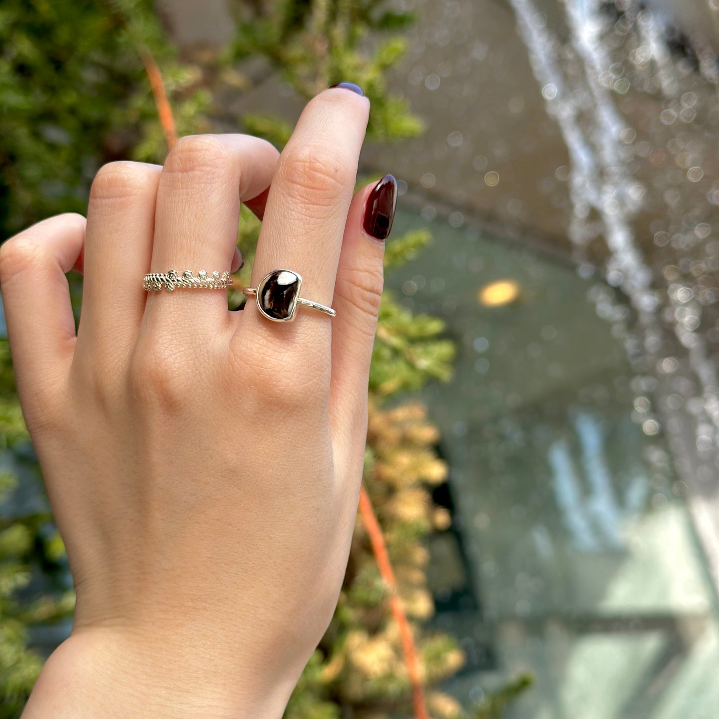 Silver925 1stone ring 24