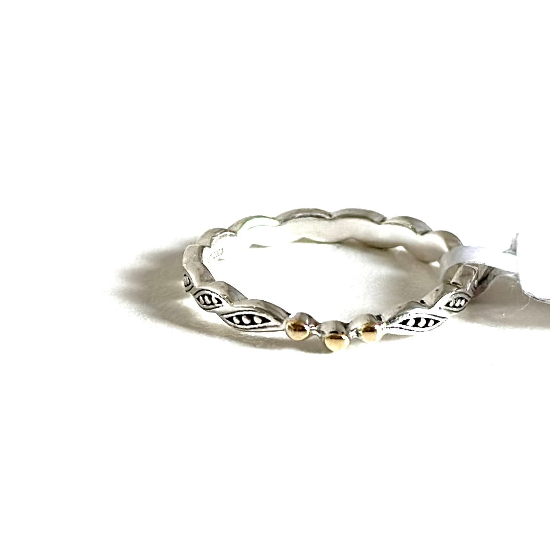 Biju mam poco】Silver925&18K plain ring 8
