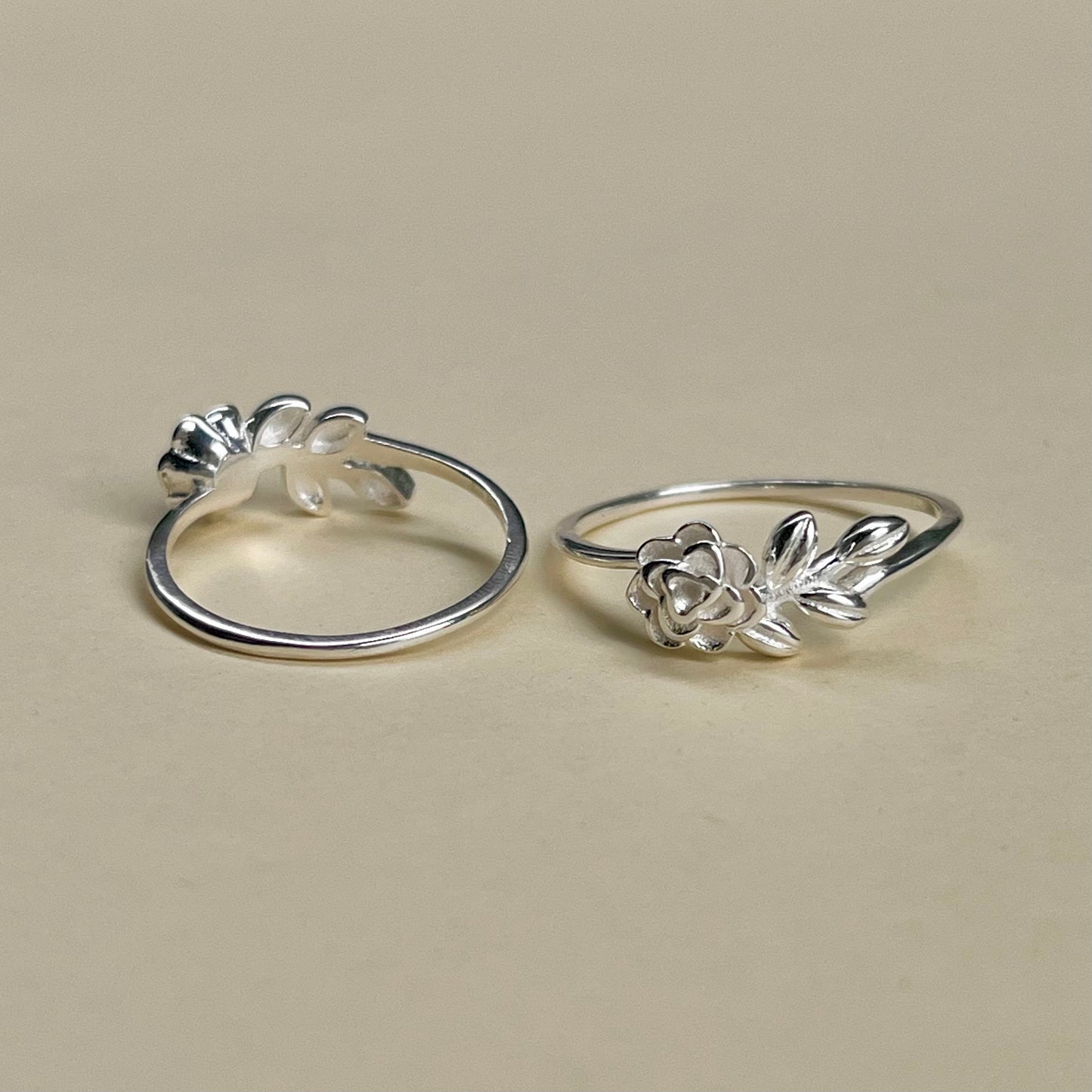 Rose plain ring 6