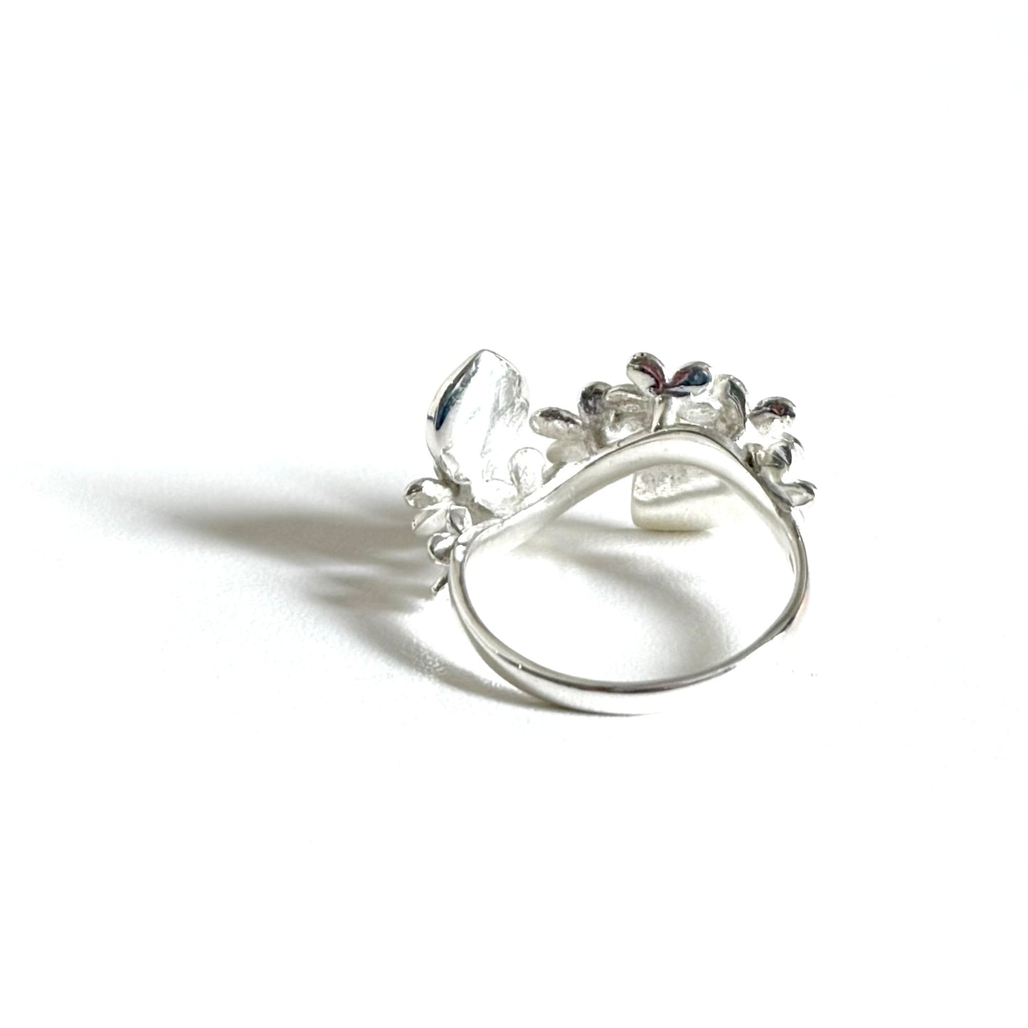 Flower plain ring 28
