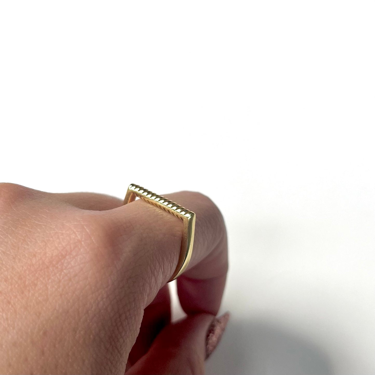 Brass plain ring 73