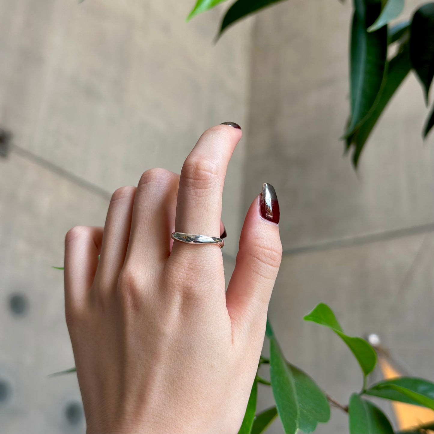 Silver925 plain ring 81