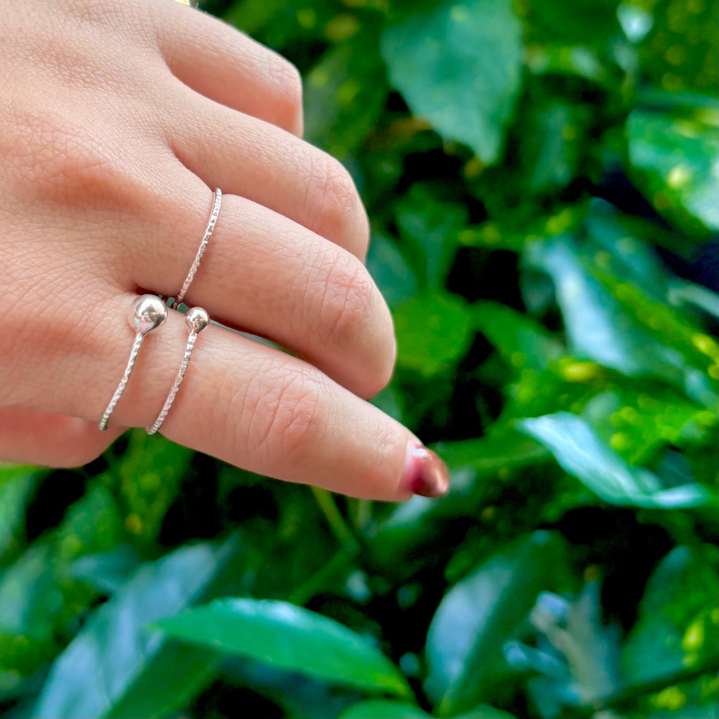 Silver925 2finger ring