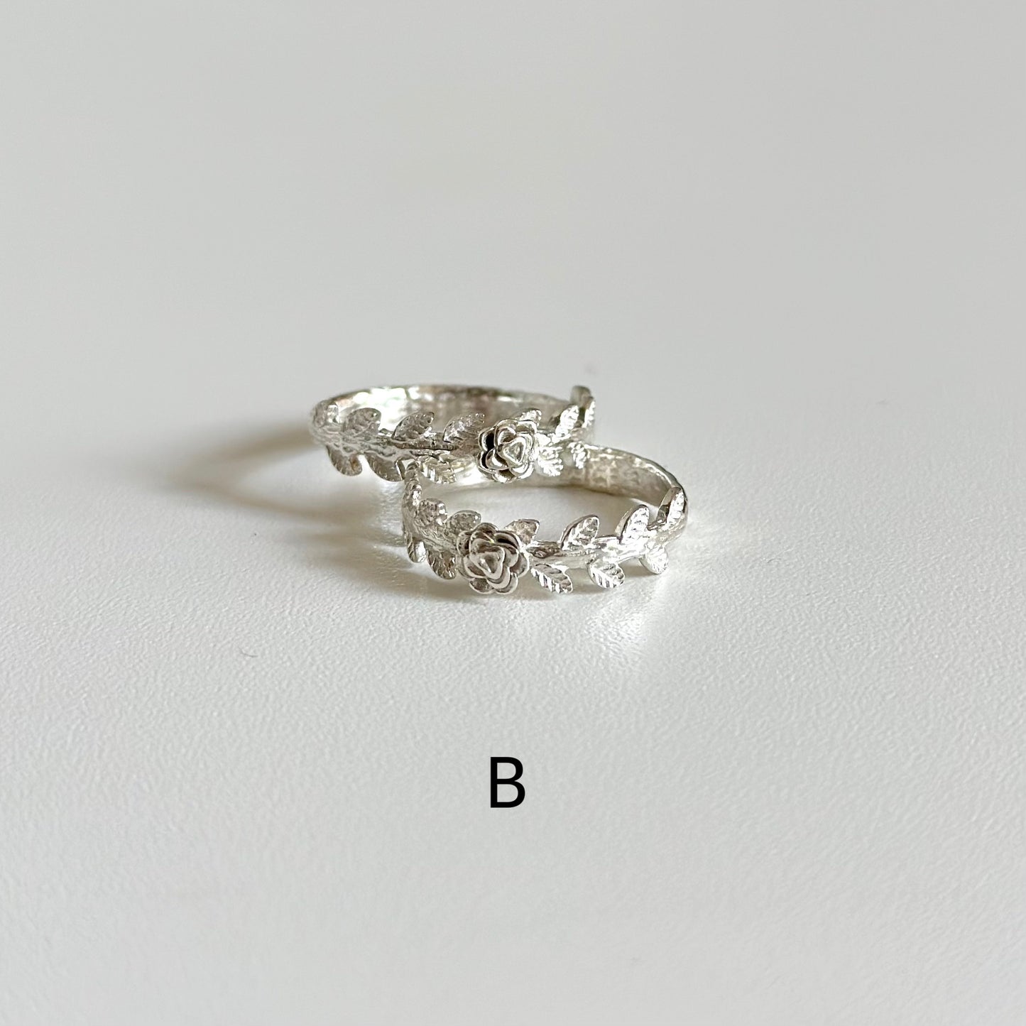 Flower plain ring 4