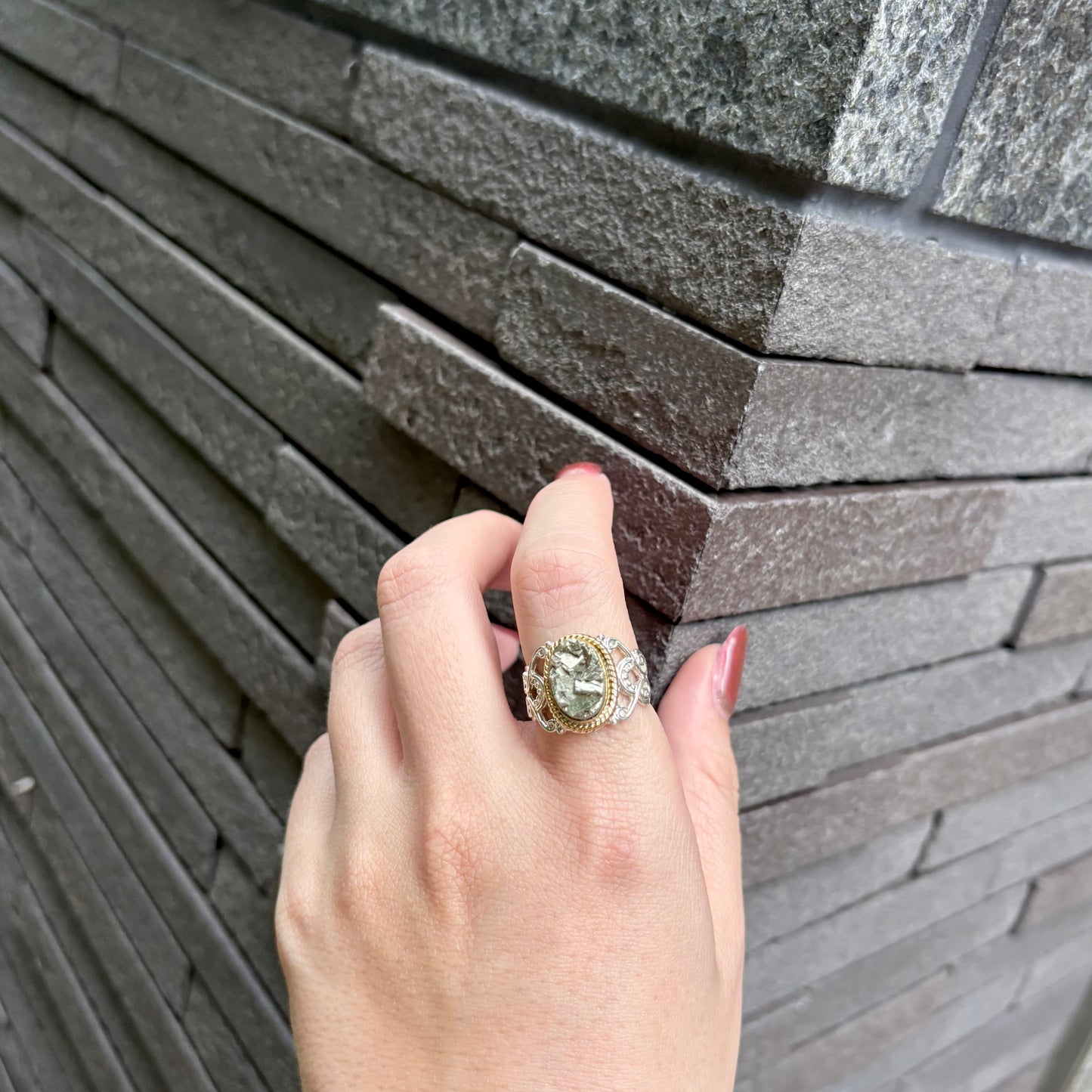 Connect ring〈 Druzy 〉