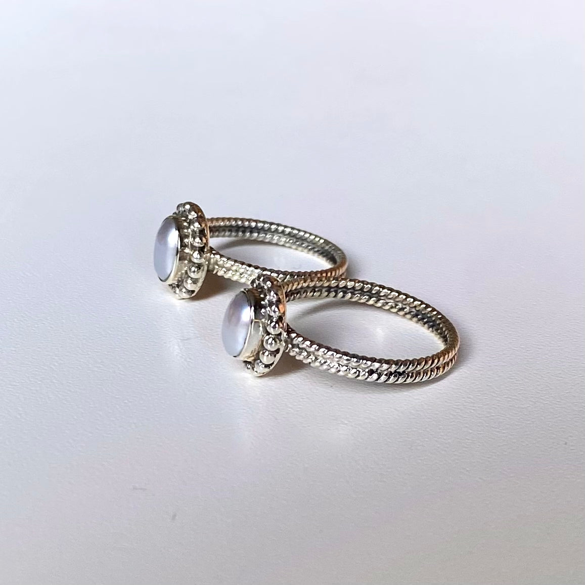 Silver925 Pearl design ring 8