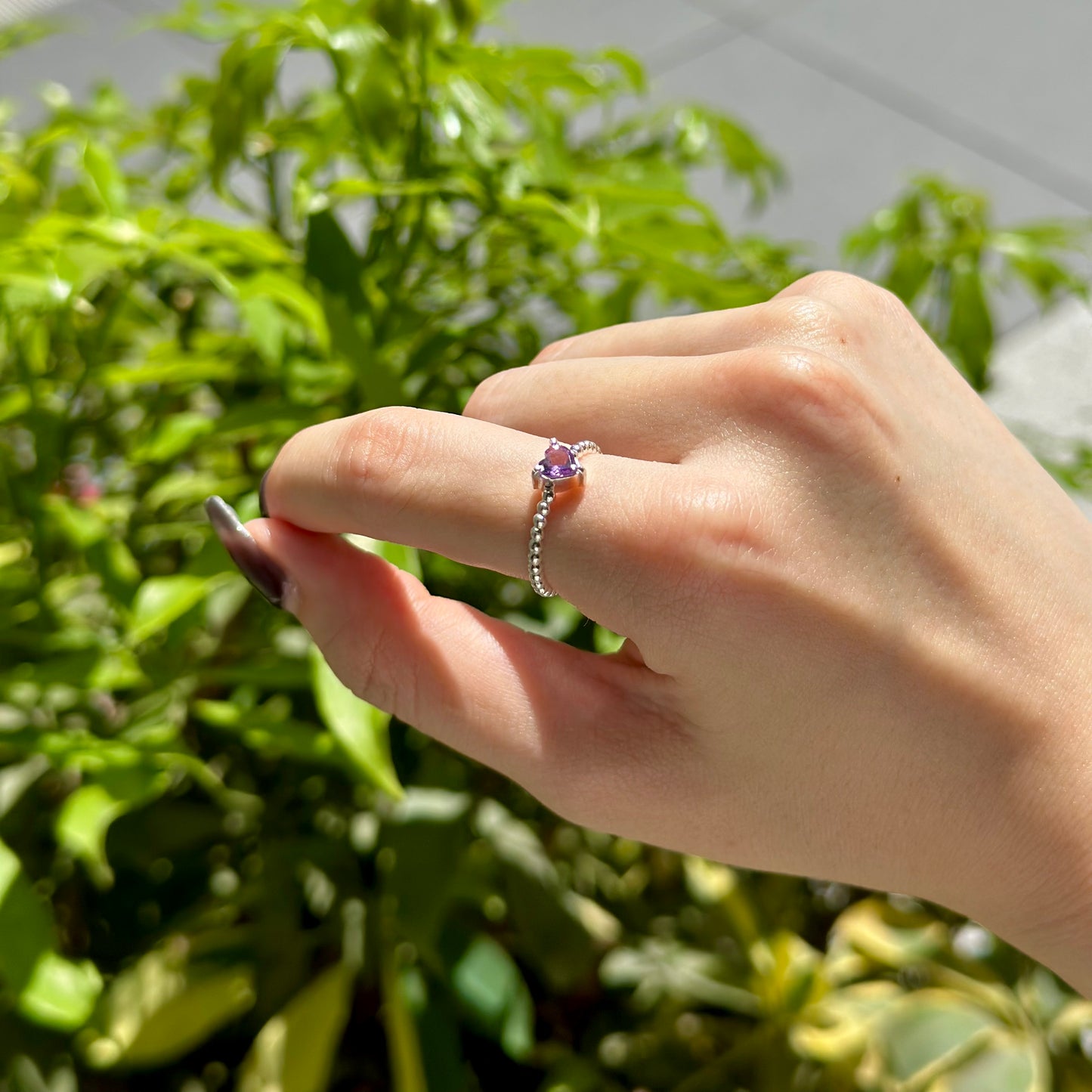 Silver925 Heart petit ring 2