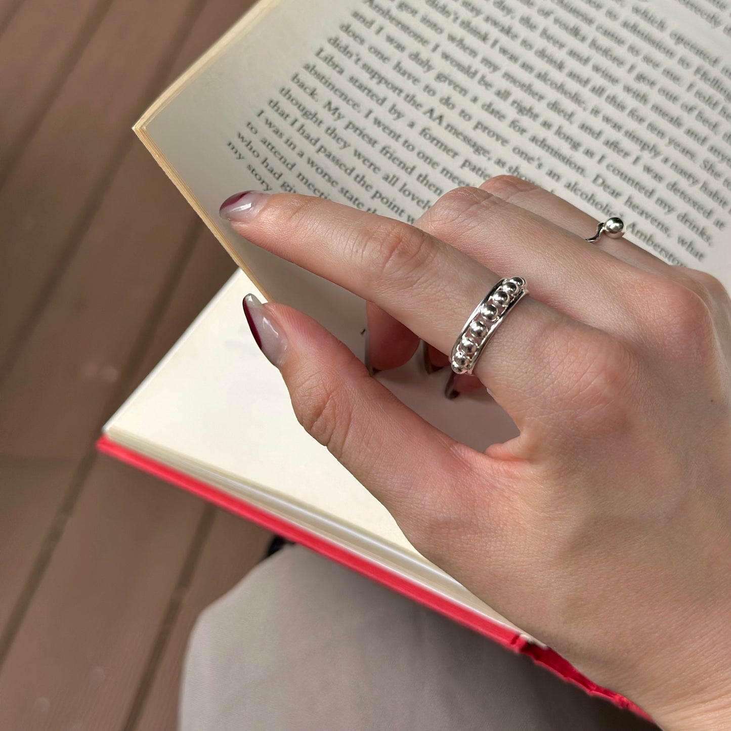 Silver925 plain ring 58