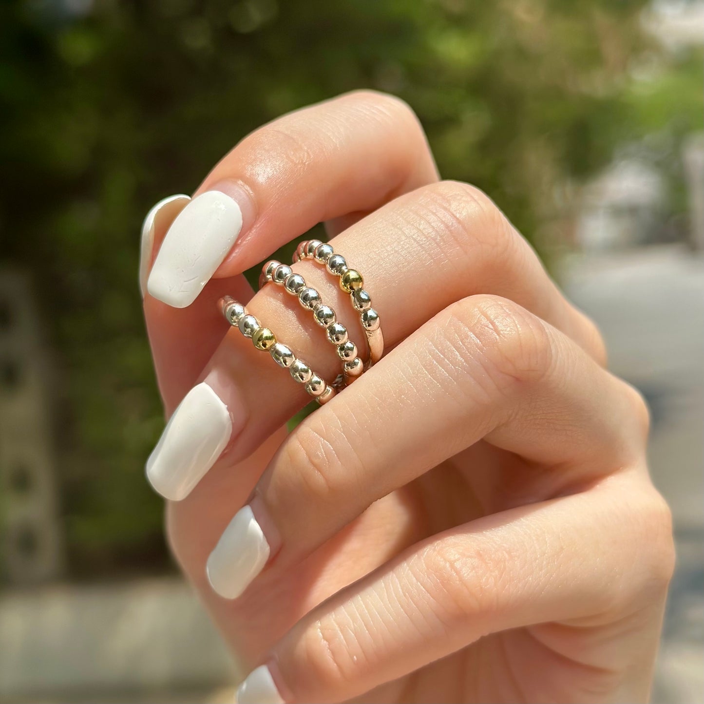 Silver925×Brass plain ring 4