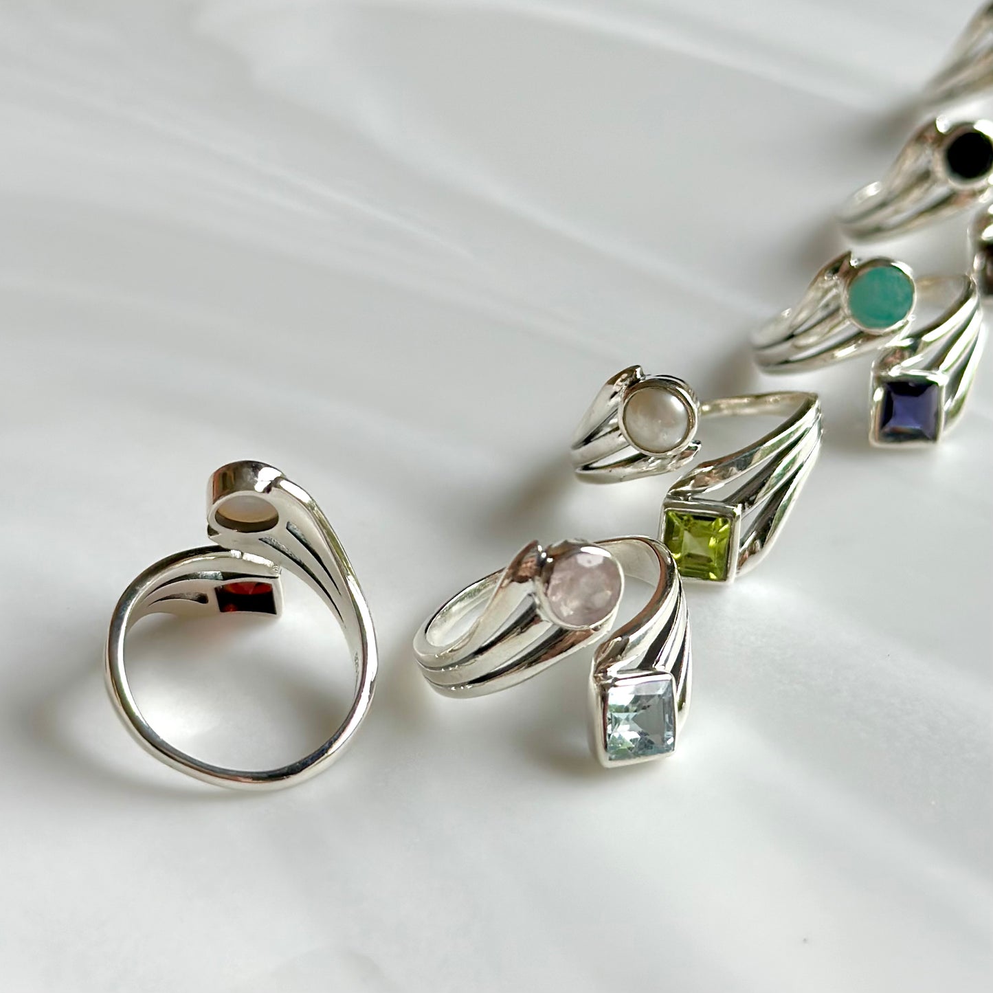 Silver925 2stone ring 13