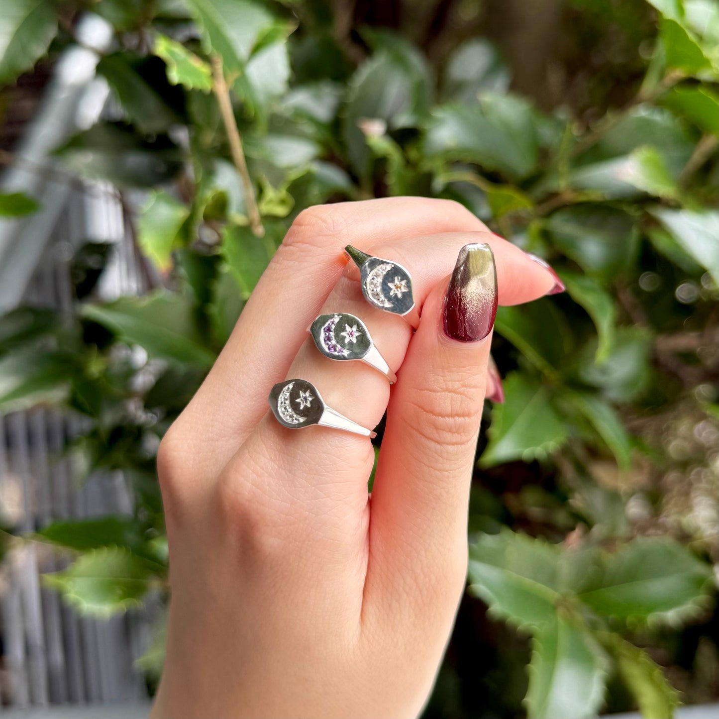 Moon&Star design ring