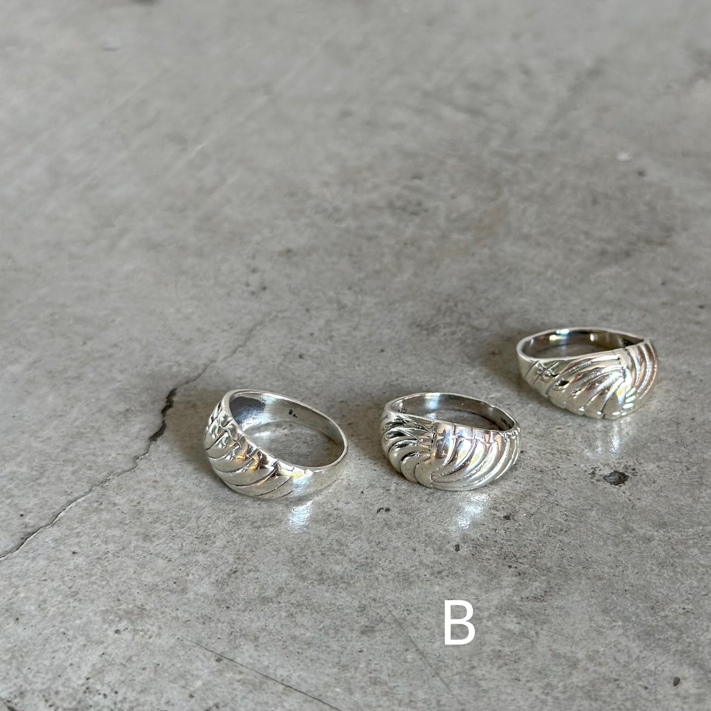 Silver925 plain ring 62