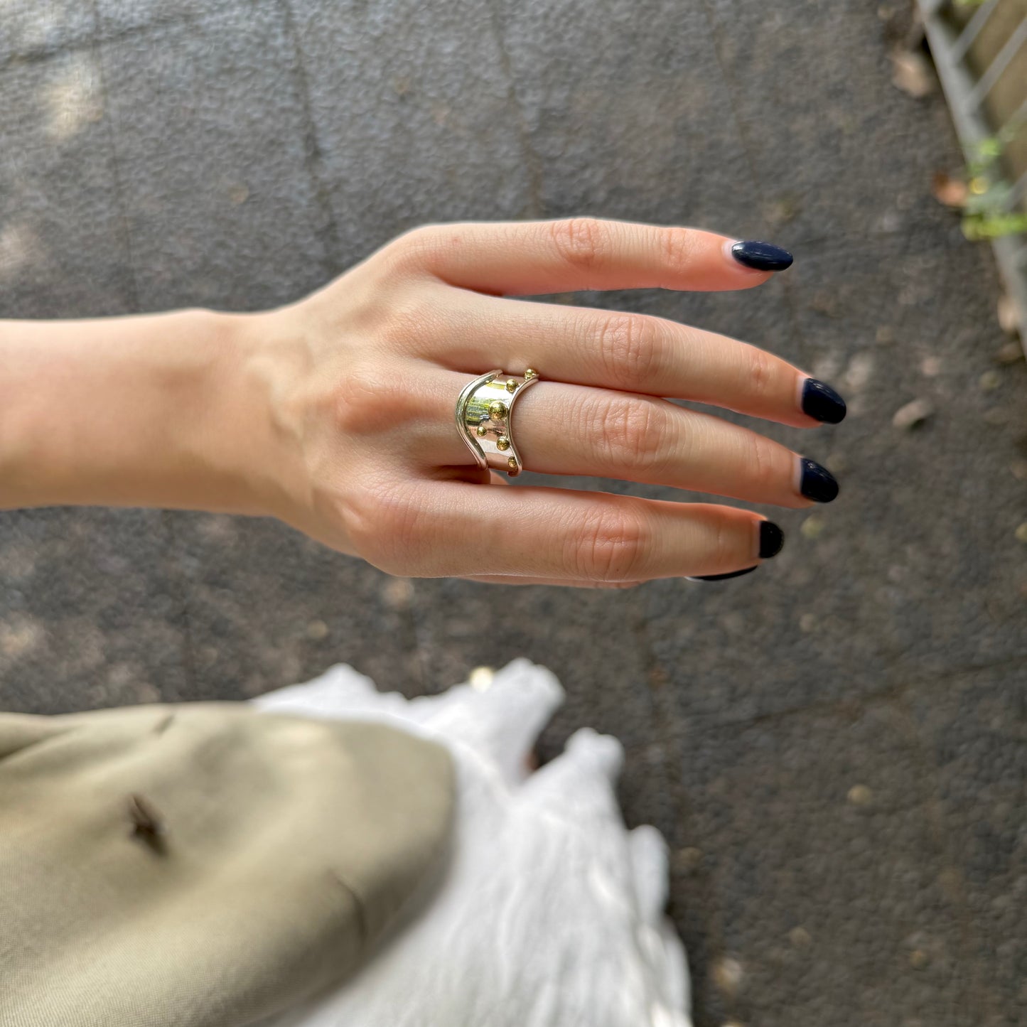 【9/22(月)21:00販売終了】 《FUKUOKA先行》Silver925×Brass plain ring