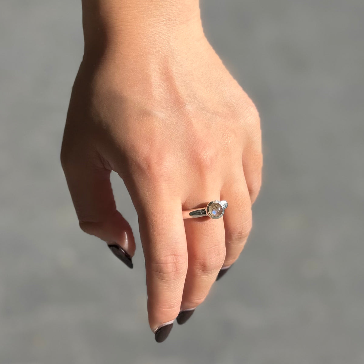 Labradorite ring 9