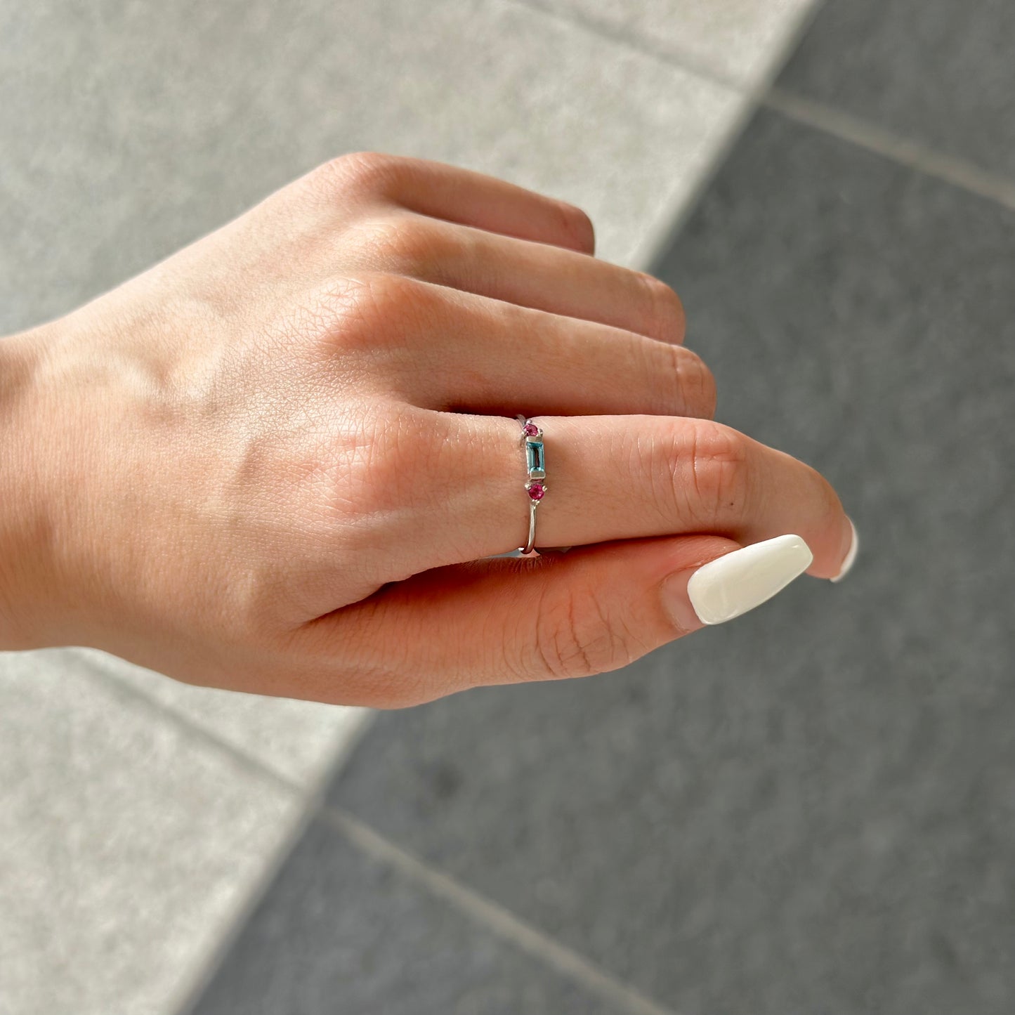 【poco】3stone petit ring
