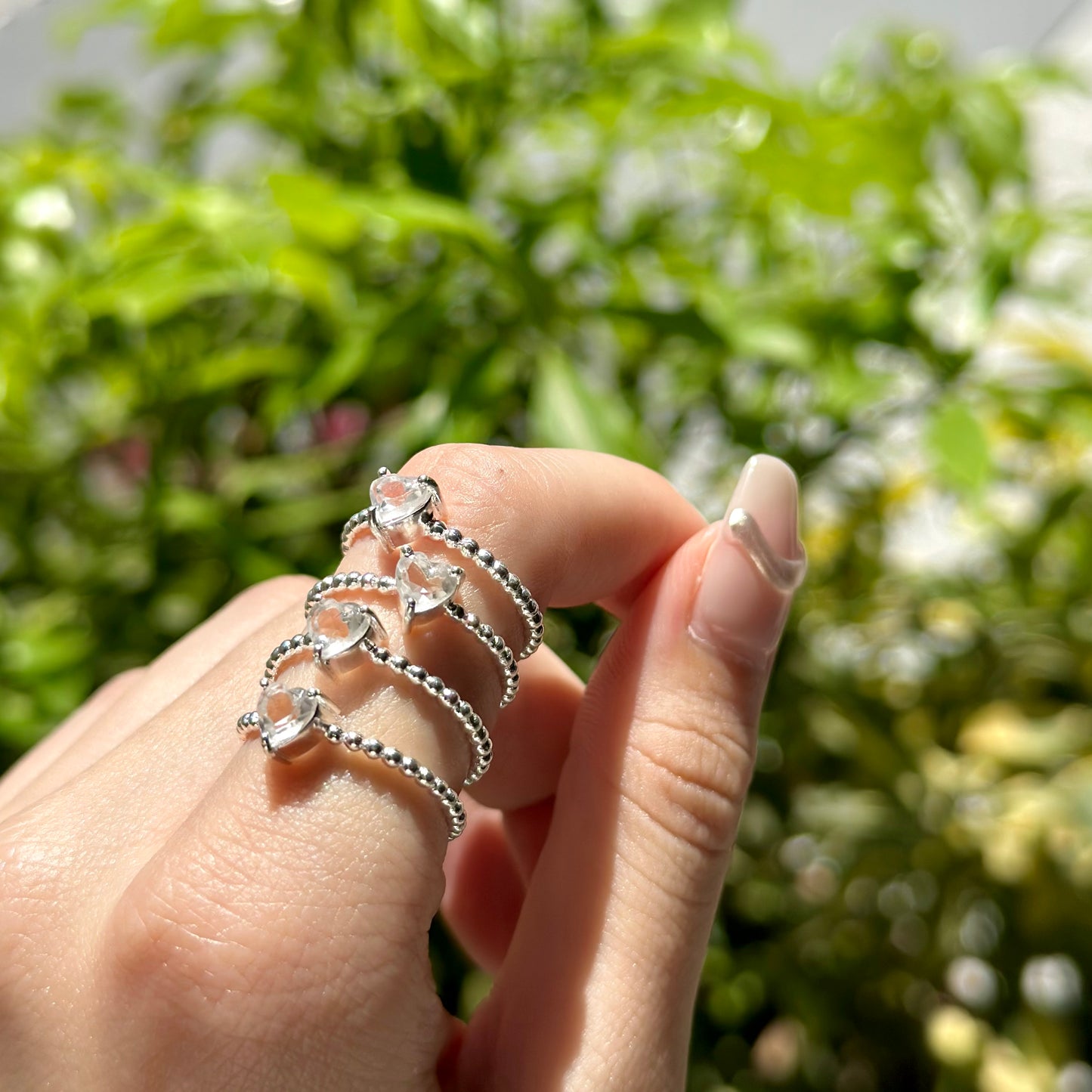 Silver925 Heart petit ring 2