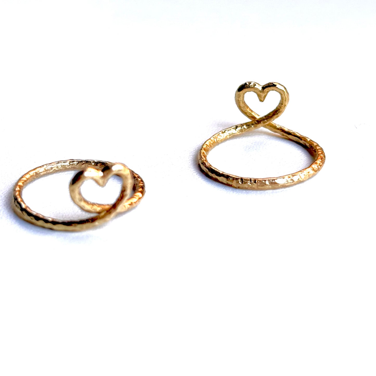 Brass Heart plain ring 5