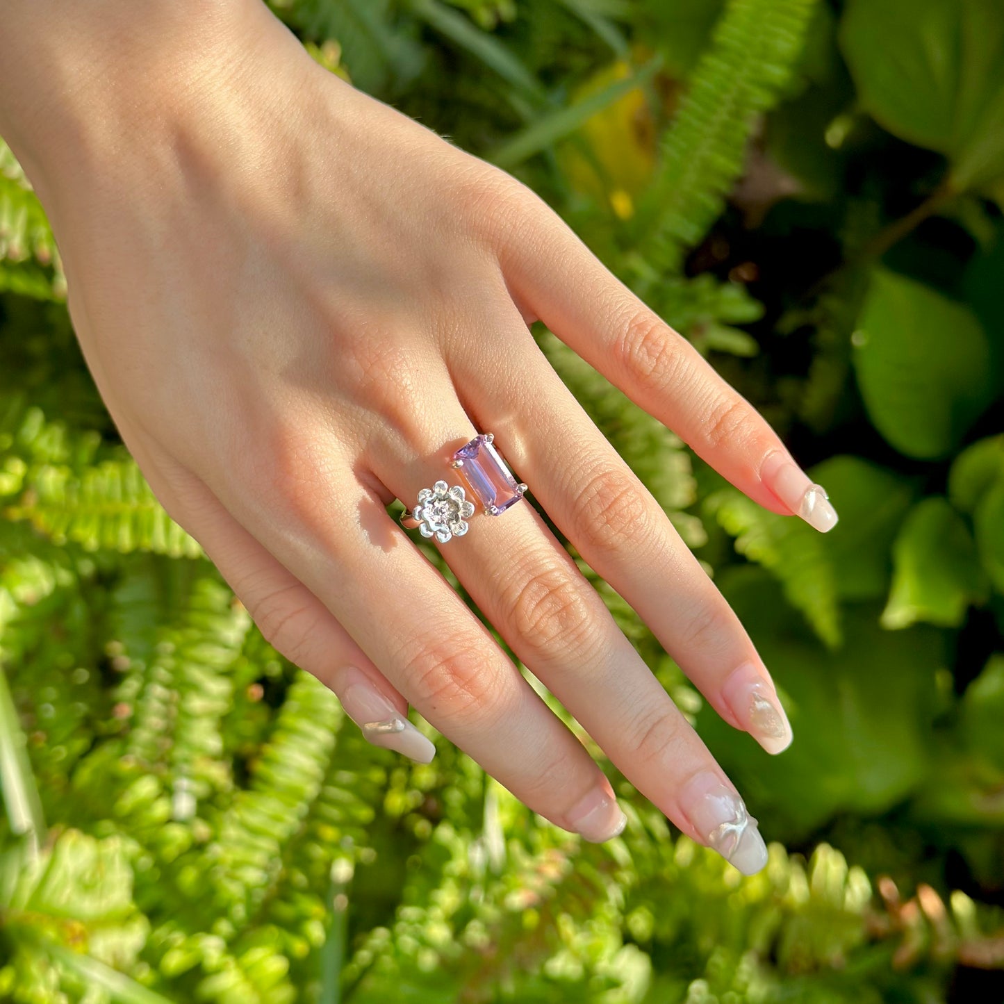 Flower design ring 5