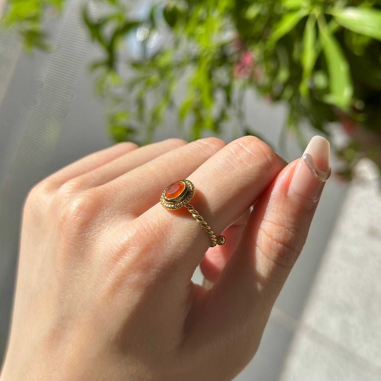 Brass petit ring 12