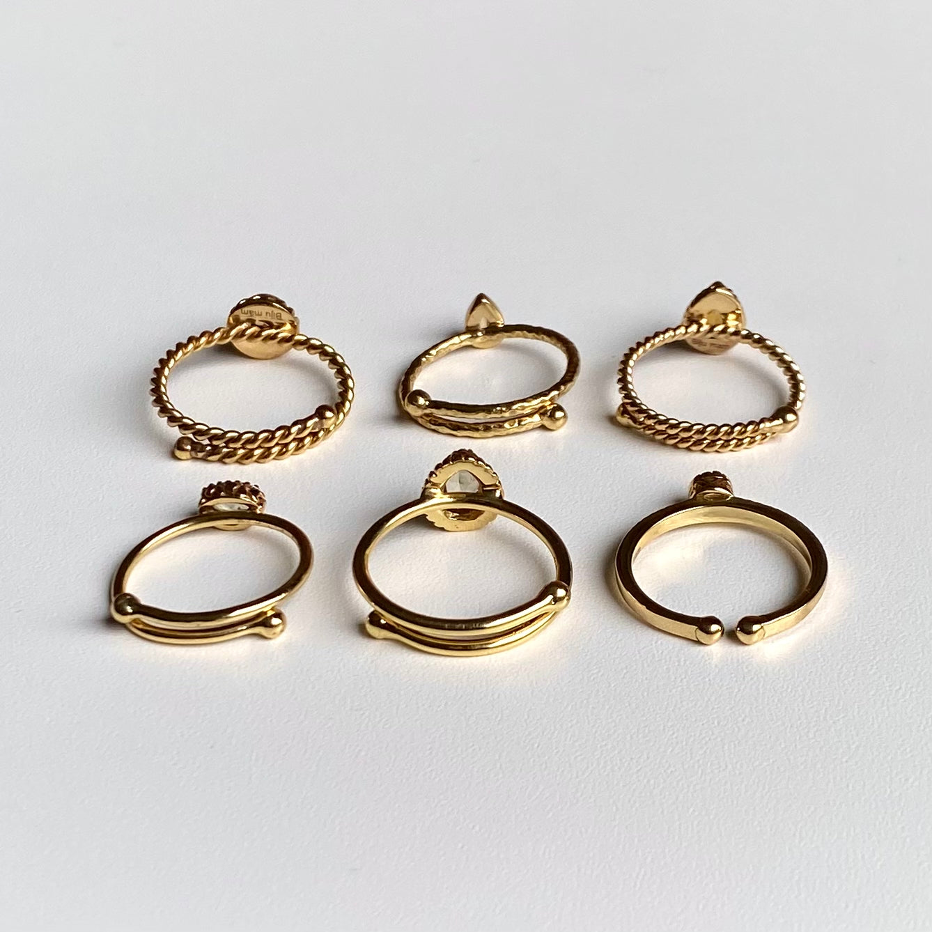 Brass petit ring〈yellow〉