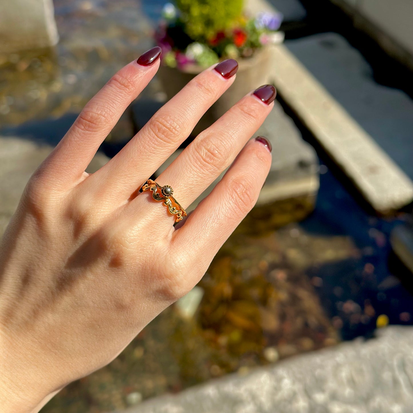 Brass petit ring 51