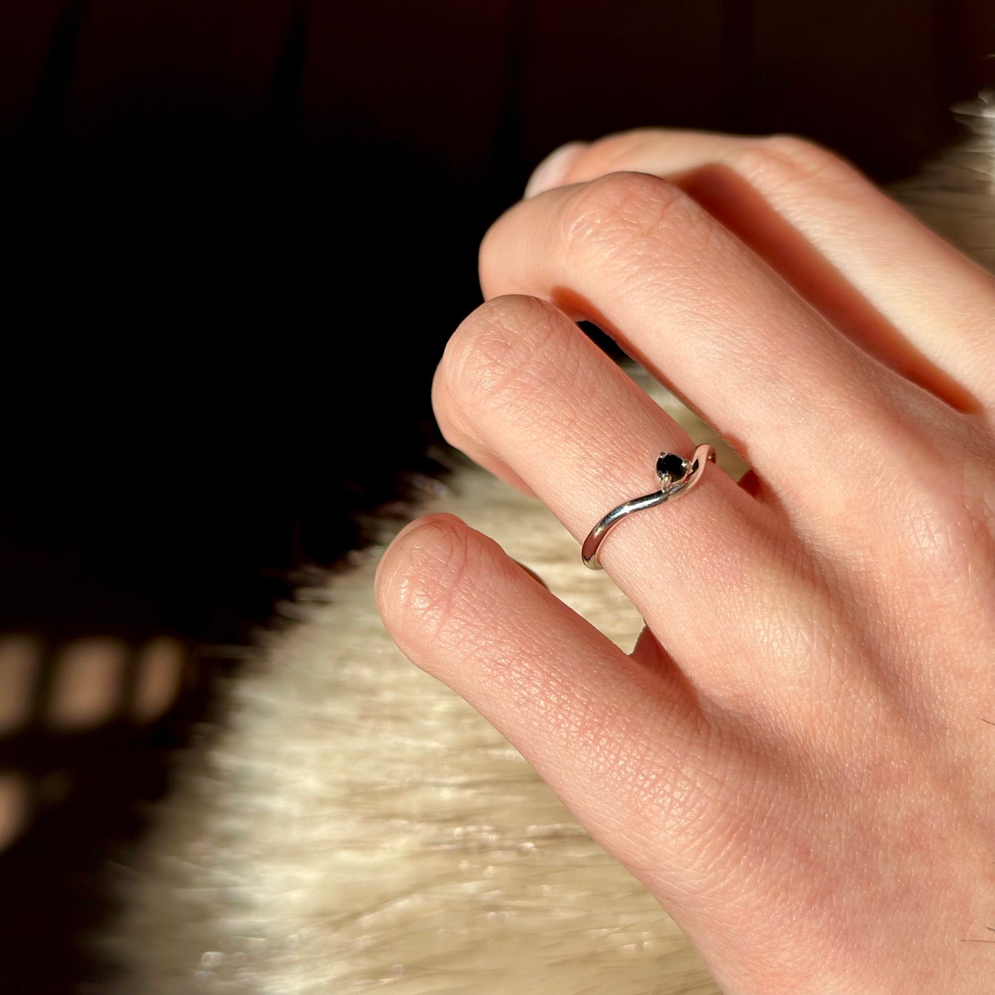 Silver925 wave ring 4