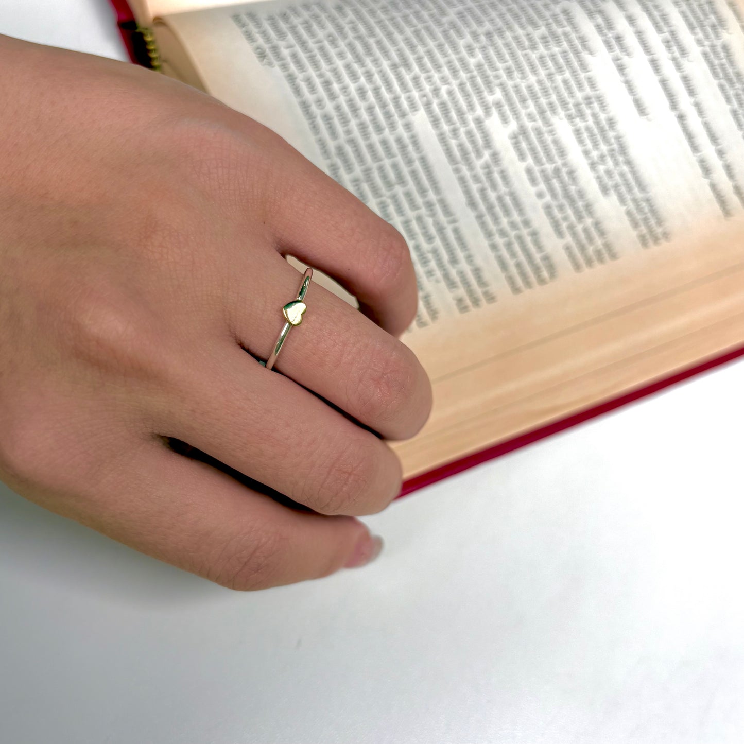 Heart plain ring 32