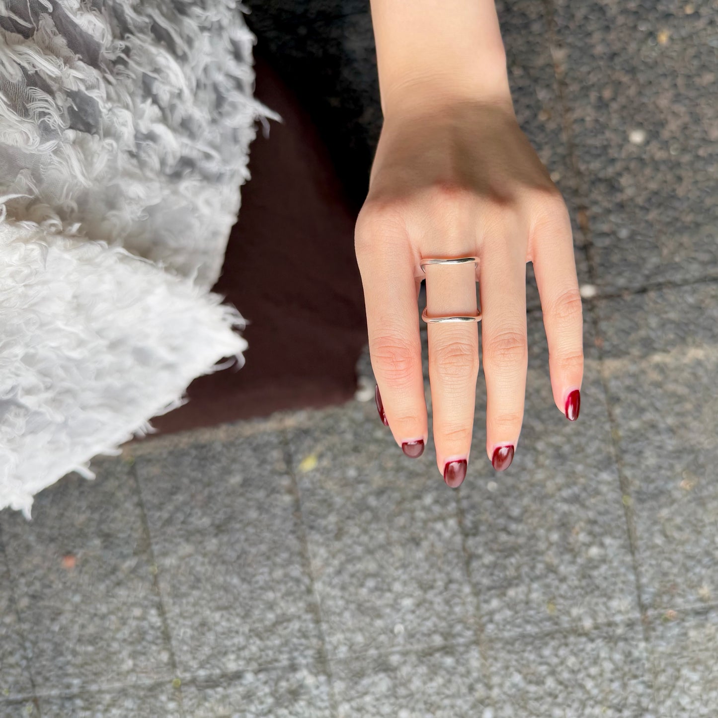 Silver925 plain ring 45