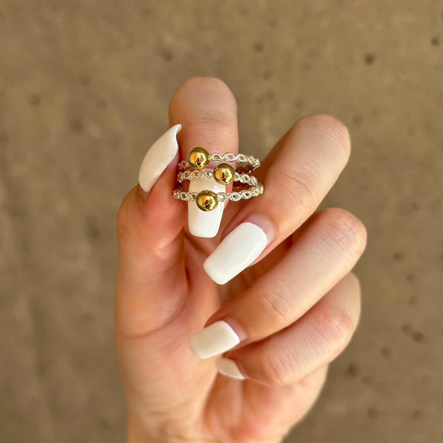 Silver925×Brass plain ring 4