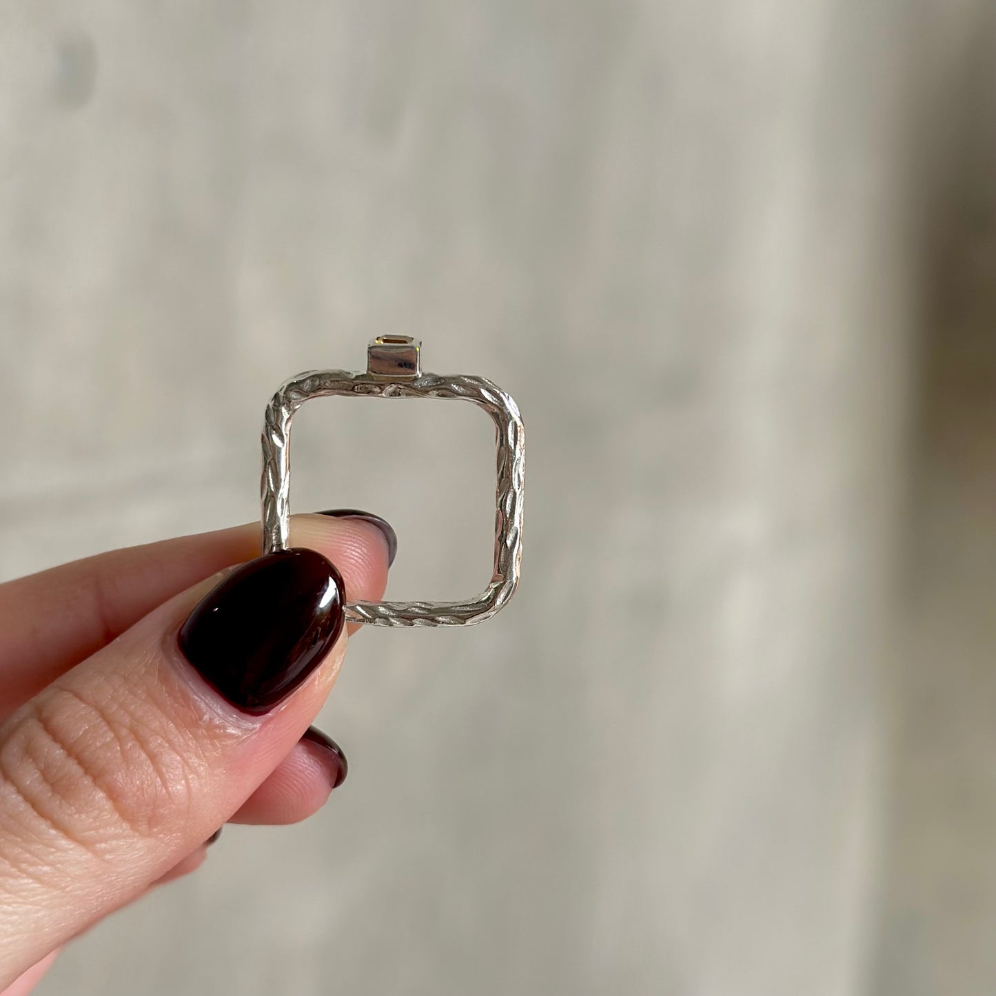 Silver925 square petit ring