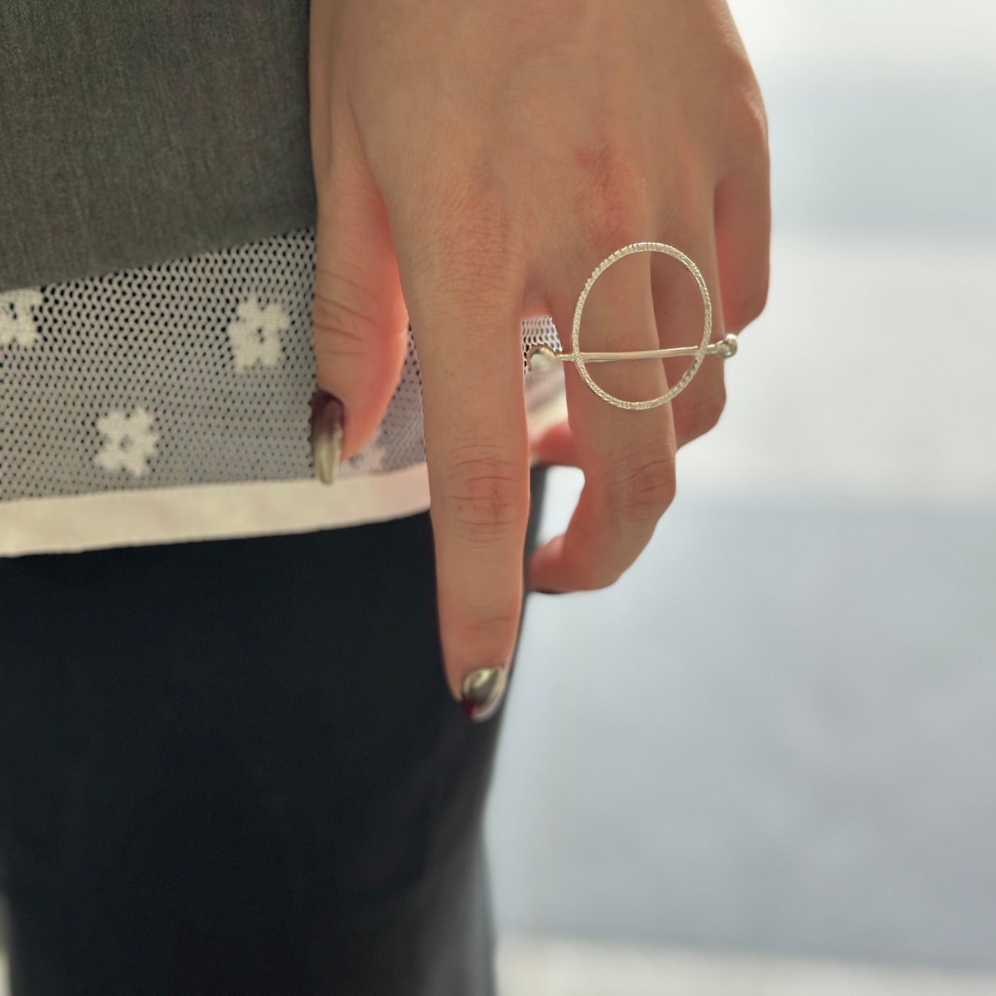 Silver925 plain ring 83