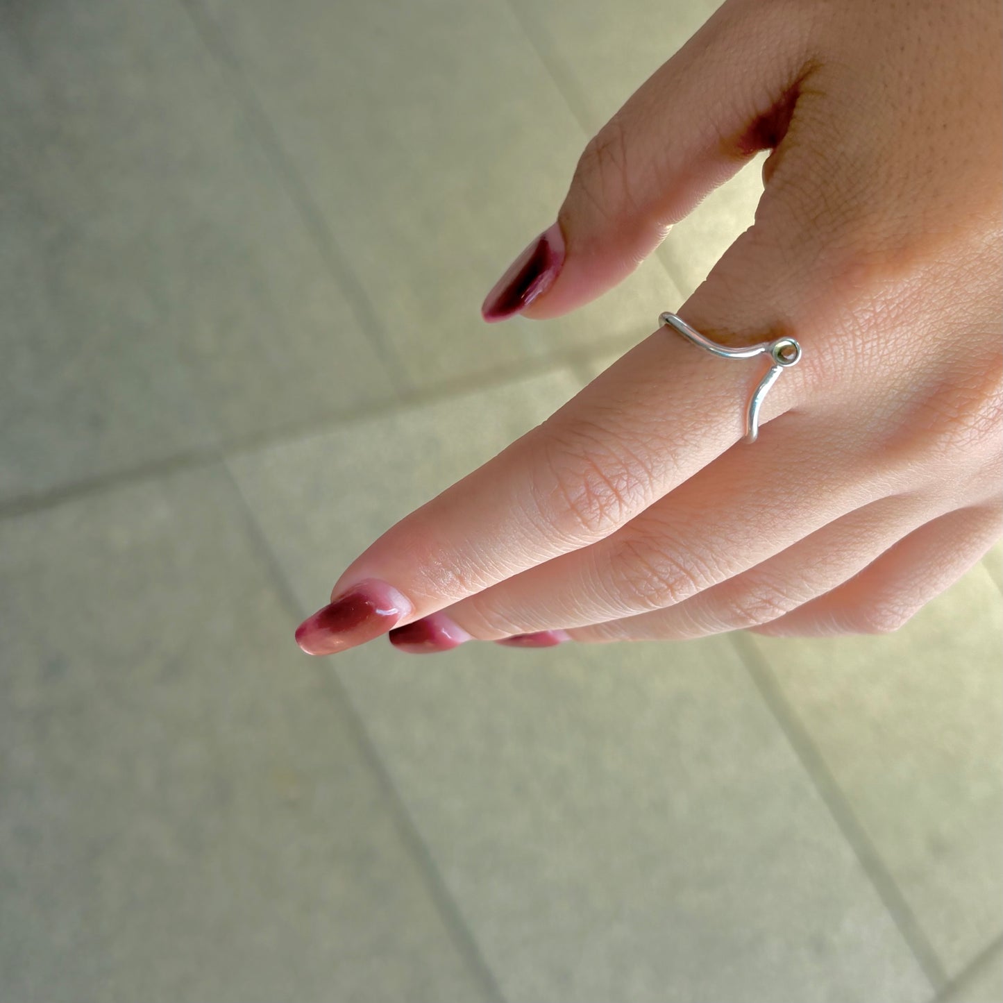 Silver925 V design ring 2