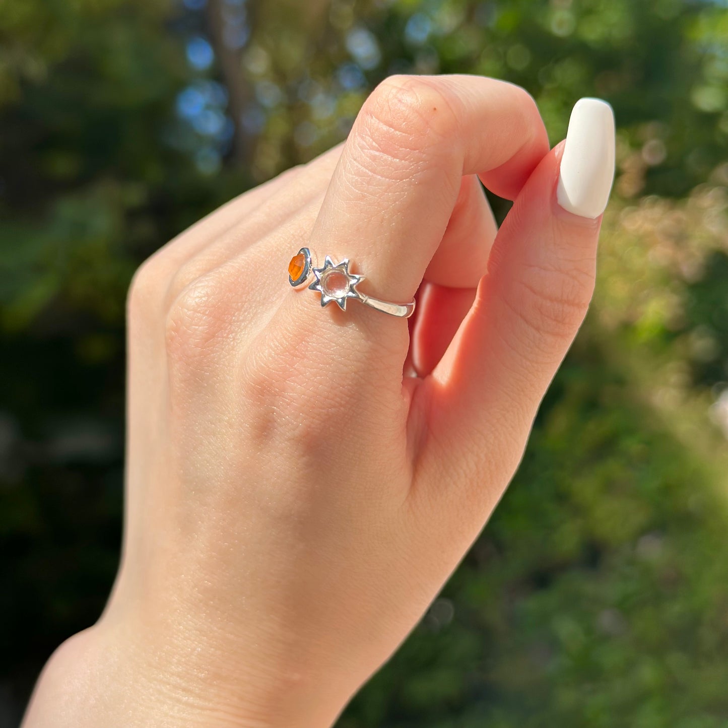 Silver925 2stone ring 5