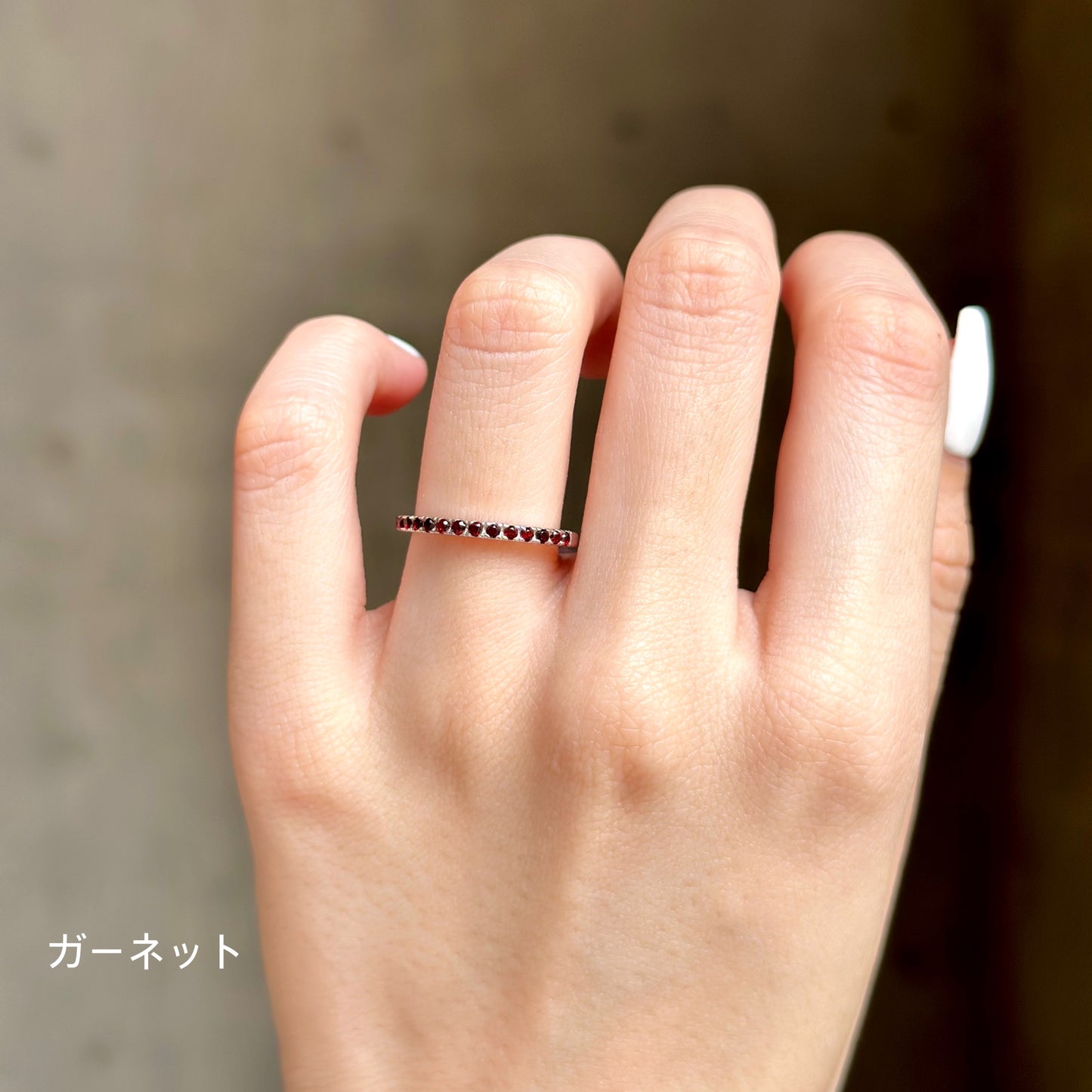 【Biju mam poco】Stone simple ring
