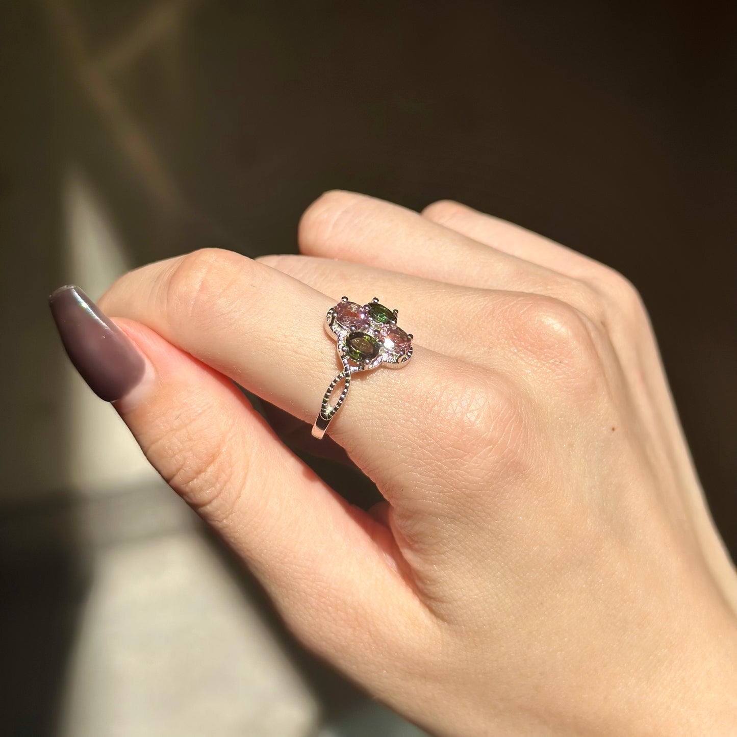【poco】Multi tourmaline ring
